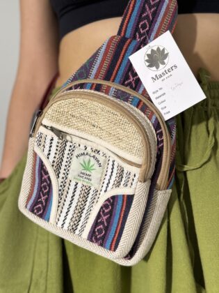 Ekologiška kuprinė "Mini" iš kanapių pluošto