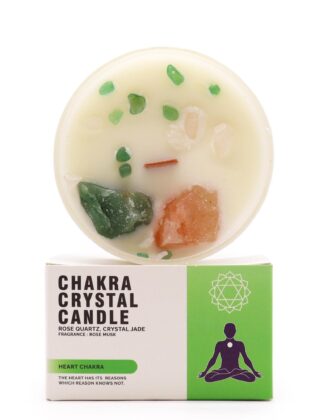 - Heart Chakra - krištolinė žvakė