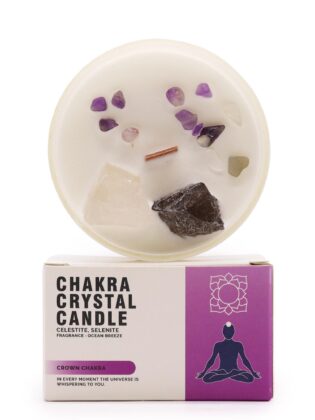 - Crown Chakra - krištolinė žvakė