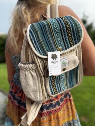 Ekologiška kuprinė iš kanapių pluošto