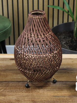 Ratano šviestuvas - Tamsiai Rudas