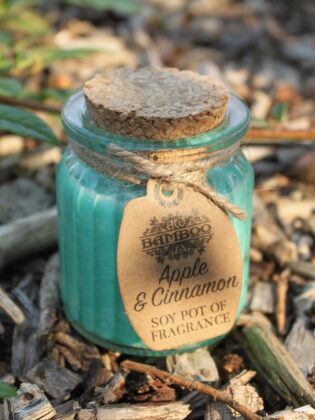 Obuolių ir Cinamono Kvapnioji Sojų Žvakė