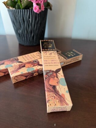 Palo Santo ir Baltojo Šalavijo Auksinės Smilkalų lazdelės