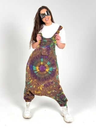 Kombinezonas – Batikinis, Violetinis L / XL